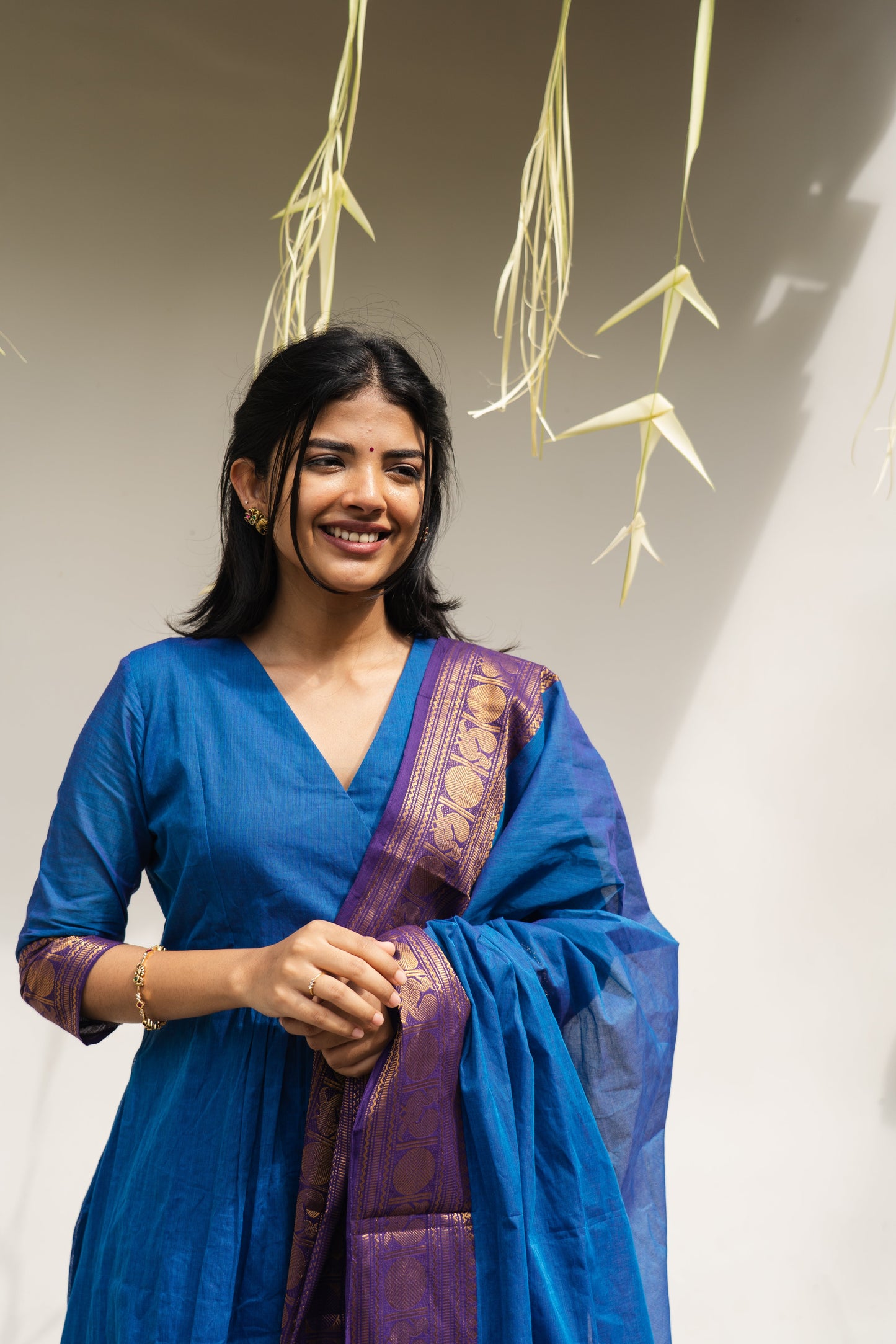 Studio Blue Kanchi Cotton Top & Dupatta