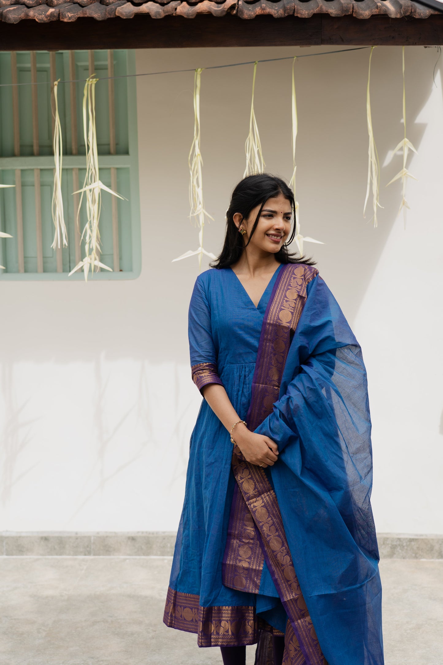 Studio Blue Kanchi Cotton Top & Dupatta