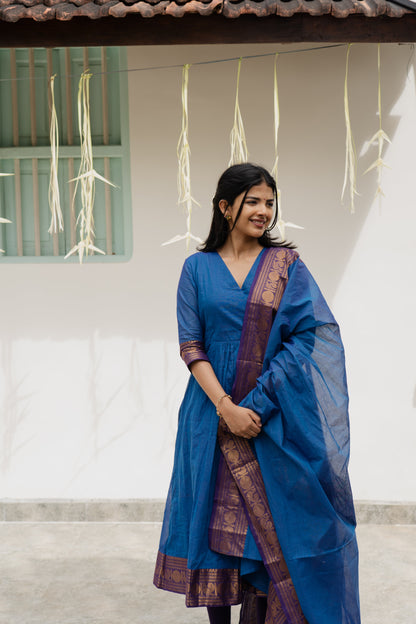 Studio Blue Kanchi Cotton Top & Dupatta