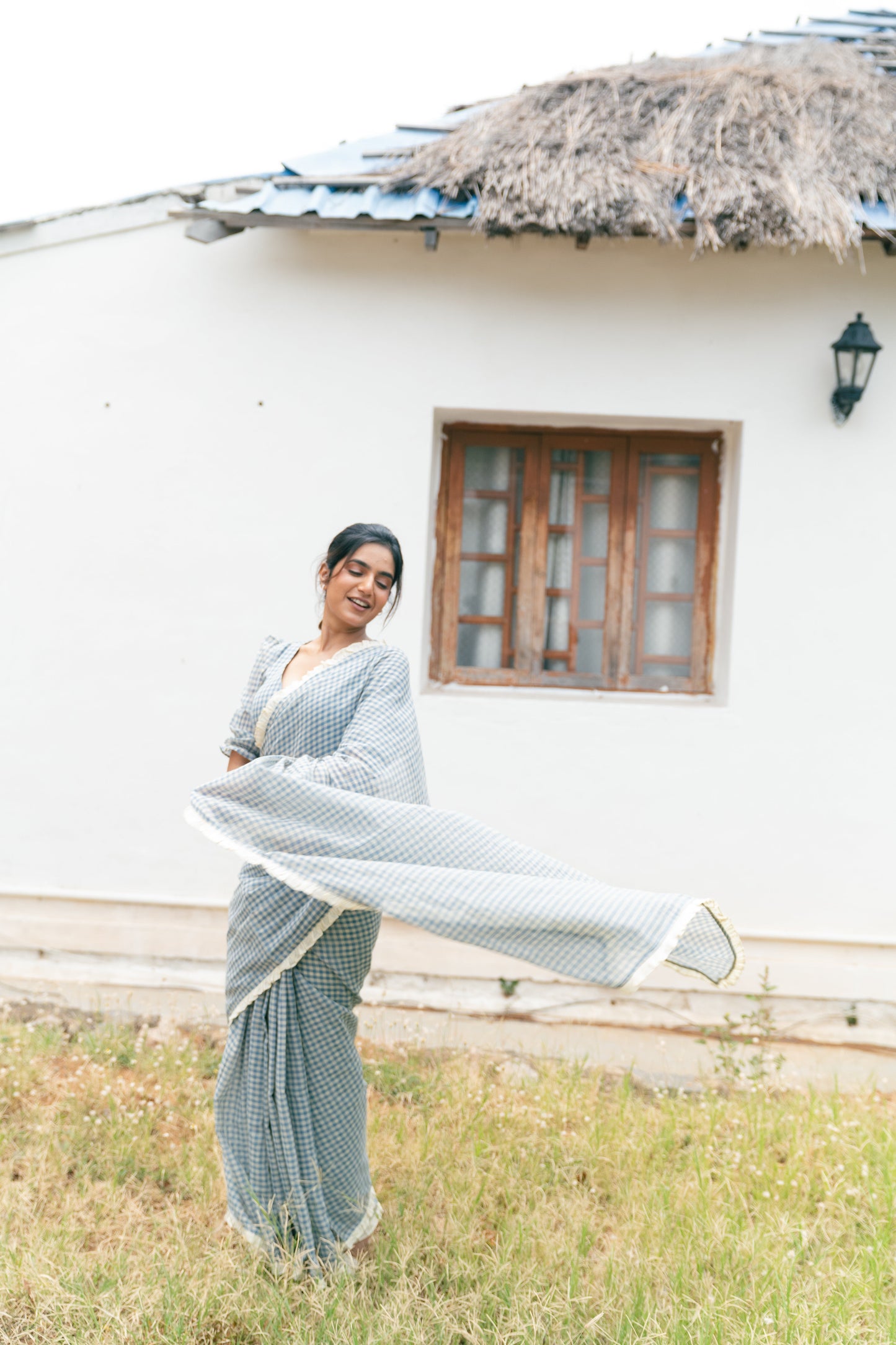 Studio Megham Checks Saree