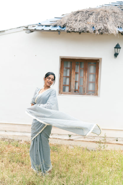 Studio Megham Checks Saree