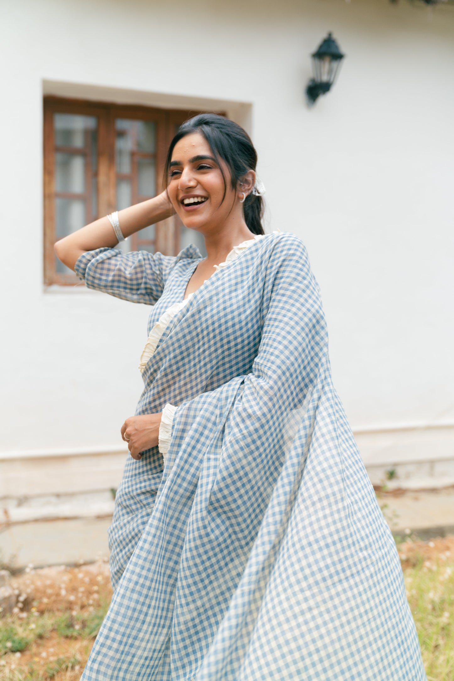 Studio Megham Checks Saree