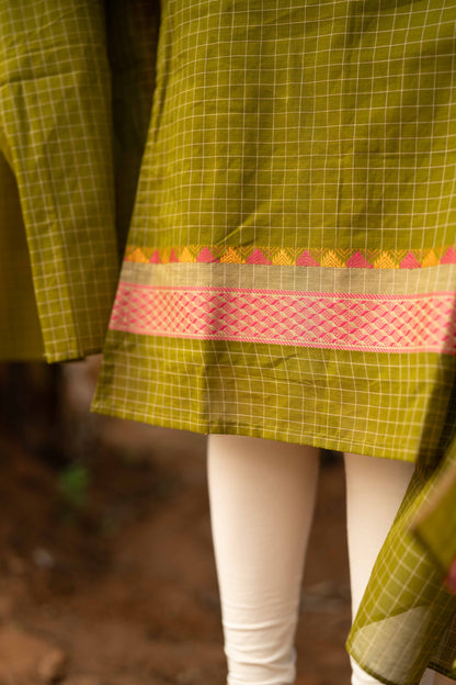 Studio Green Kanchi Cotton Top & Dupatta Set