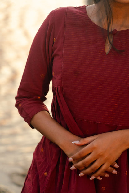 Studio  Maroon Meera Co-Ord Set