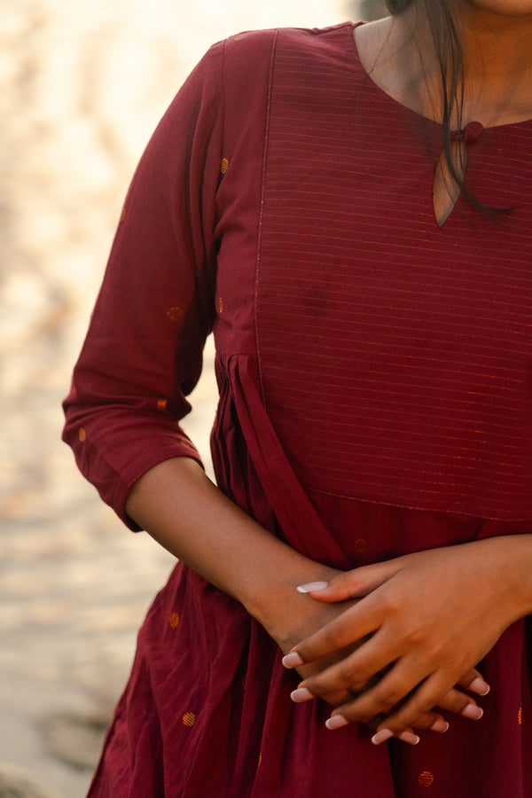 Studio  Maroon Meera Co-Ord Set