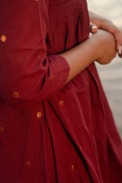 Studio  Maroon Meera Co-Ord Set