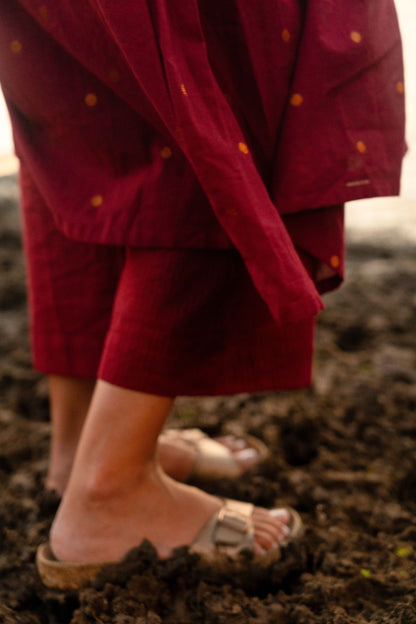 Studio  Maroon Meera Co-Ord Set