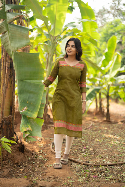 Studio Green Kanchi Cotton Top & Dupatta Set