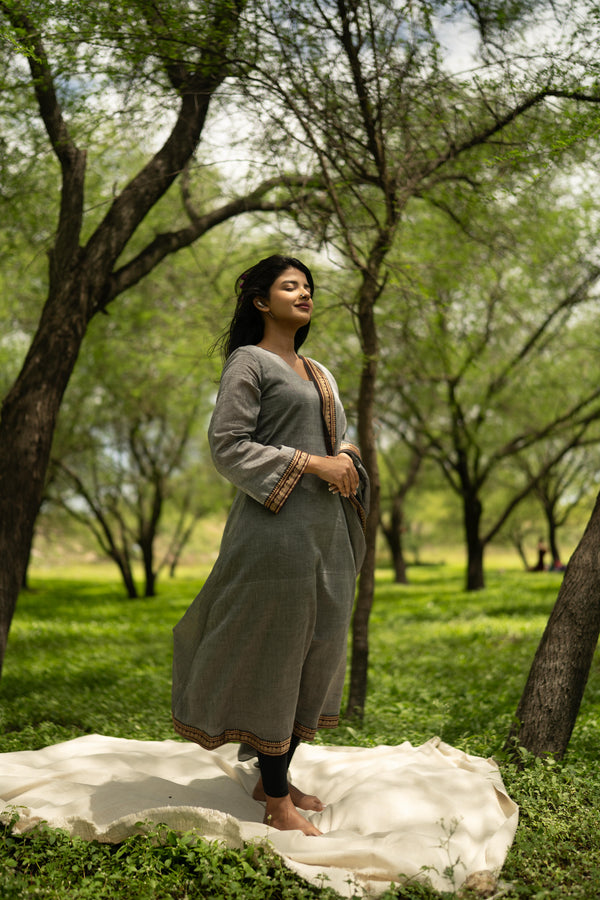 Studio  Grey Malar Narayanpet Cotton (Pant / Bottom Only)