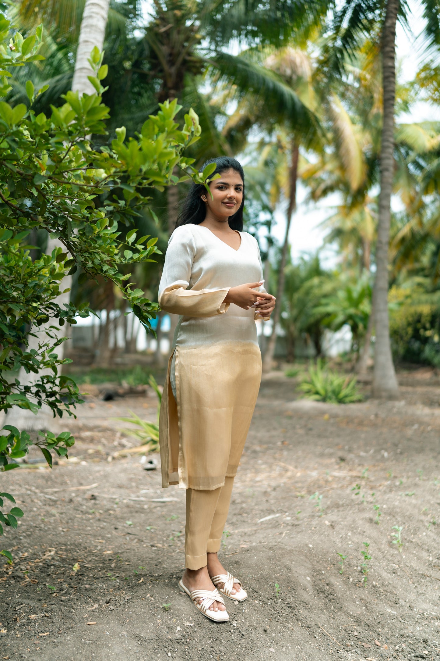 Vennila Pure Tissue Kurta Set