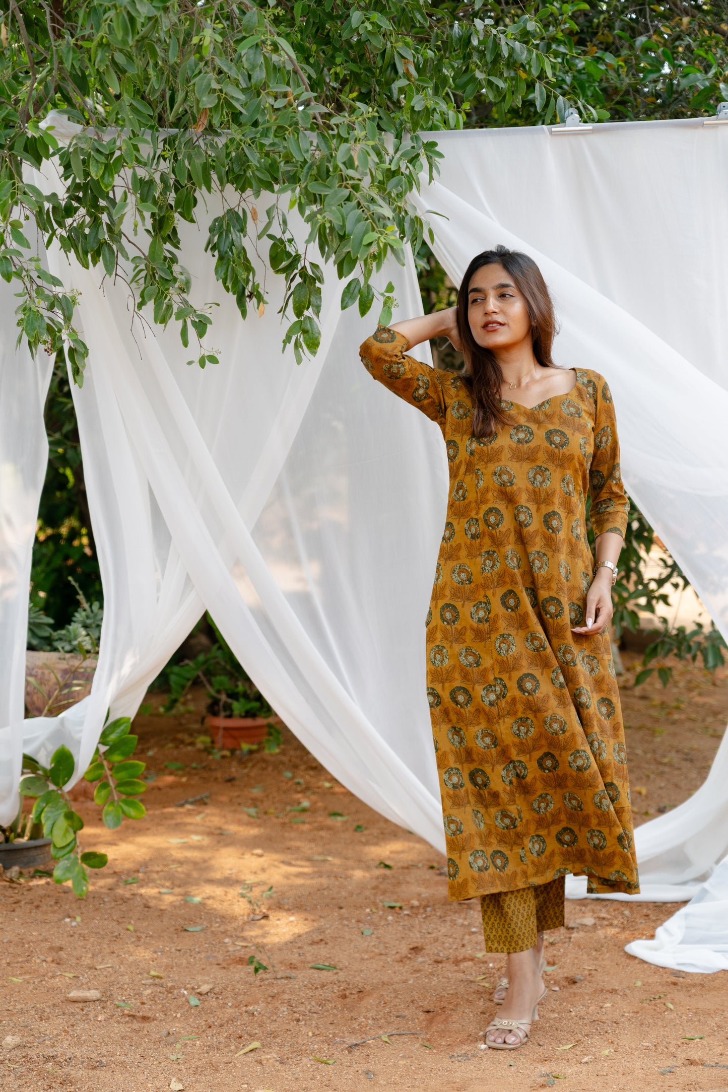Studio Ochre Marigold A-Line Kurta Set