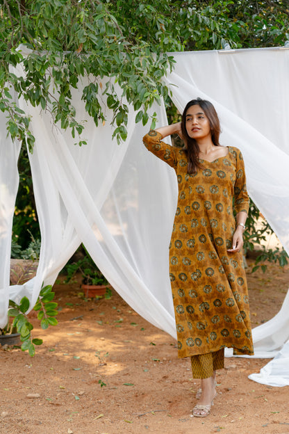 Studio Ochre Marigold A-Line Kurta Set