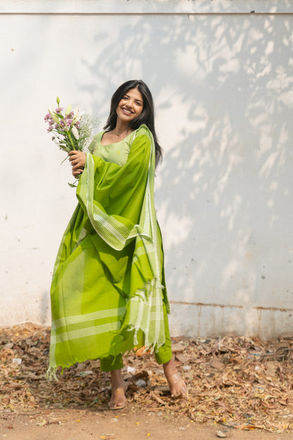 Studio Green Cotton Kadhambari Set