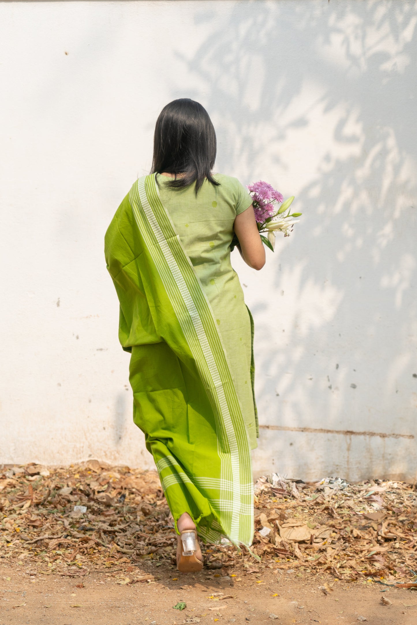 Studio Green Cotton Kadhambari Set