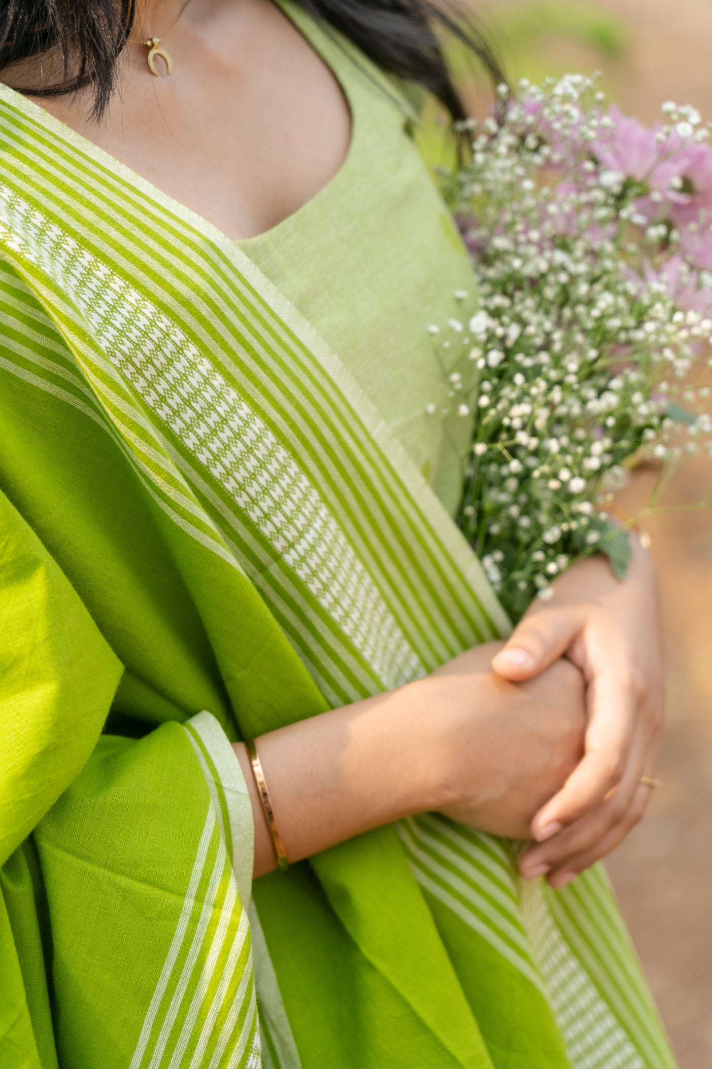 Studio Green Cotton Kadhambari Set
