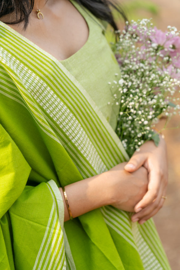 Studio Green Cotton Kadhambari Set