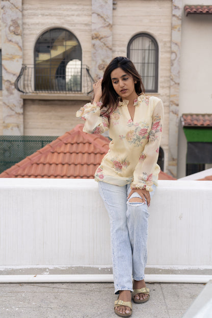 Studio Butter Yellow Meadow Top