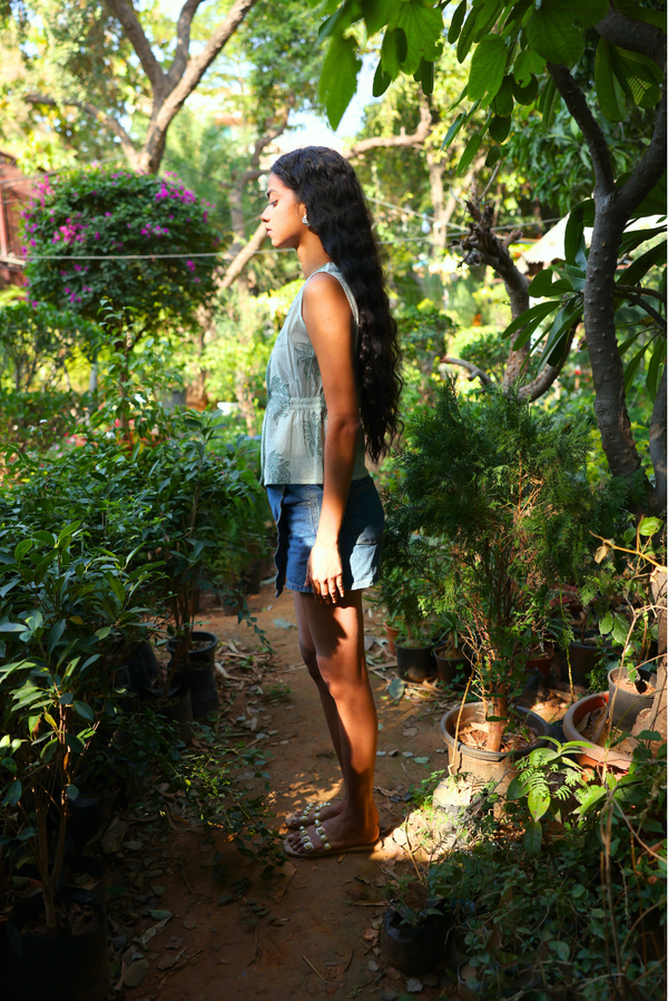 Seaside Bloom Cotton Top