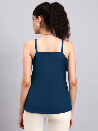 Powersutra Teal Green Square-Neck Camisole-Style It Solo Or Under A Blazer