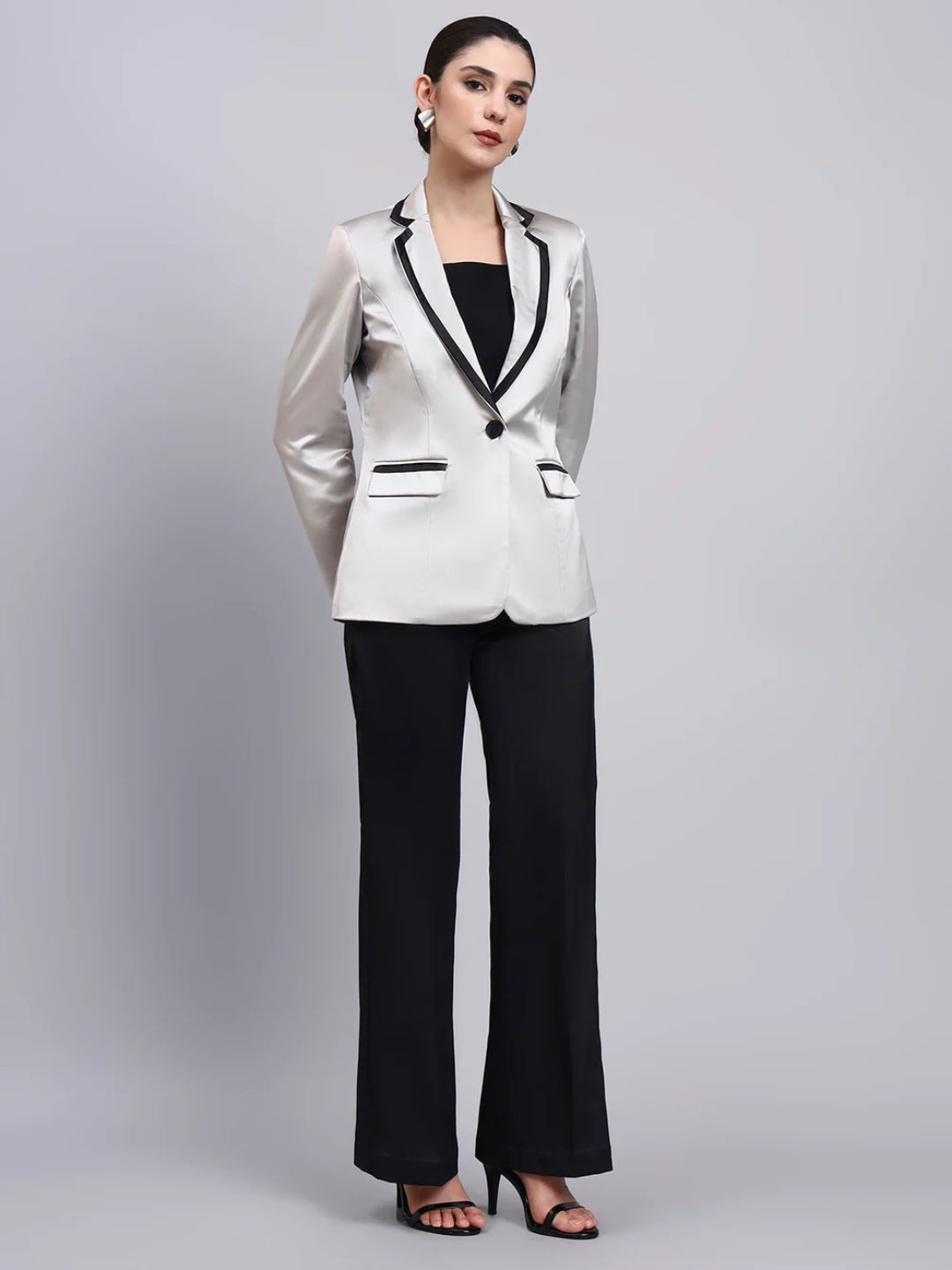 Women Black High-Rise Trouser