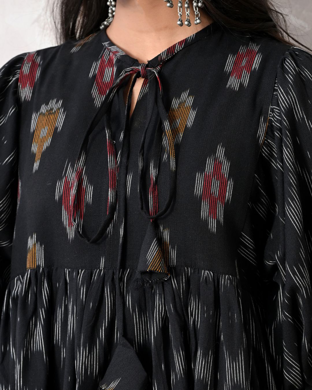 Tara Black Ikat Dress