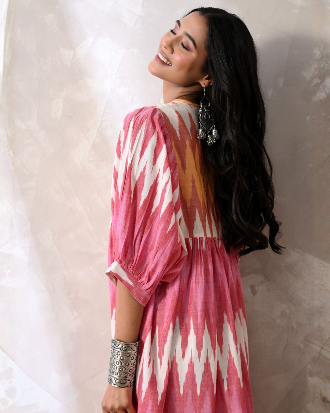 Tara Pink Ikat Dress