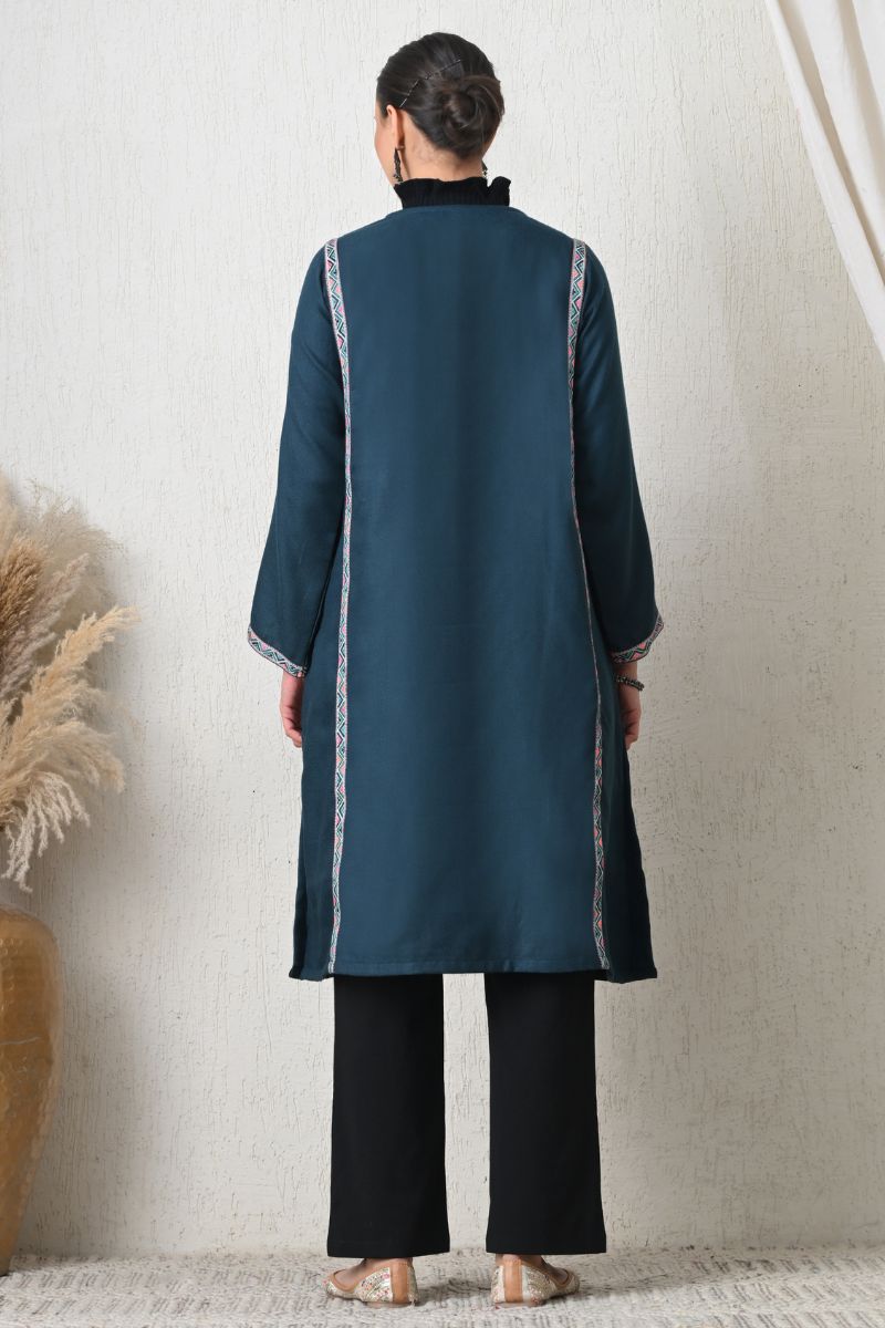 Feroza Lace Detail Kurta