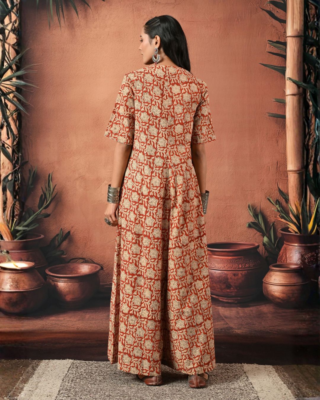 For The Drama Terracotta Jumpsuit Bo