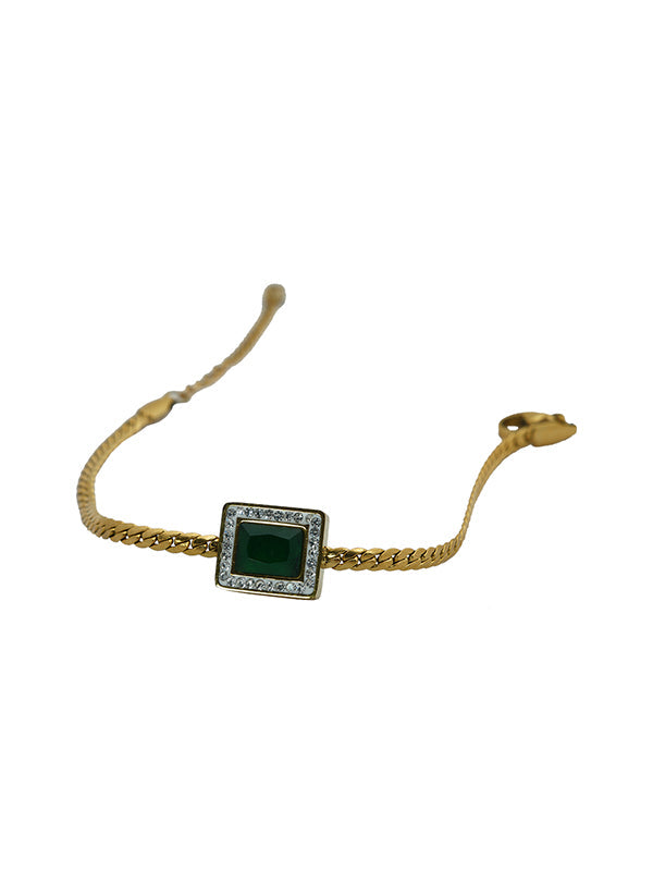 Vintage Designer Emerald Bracelet