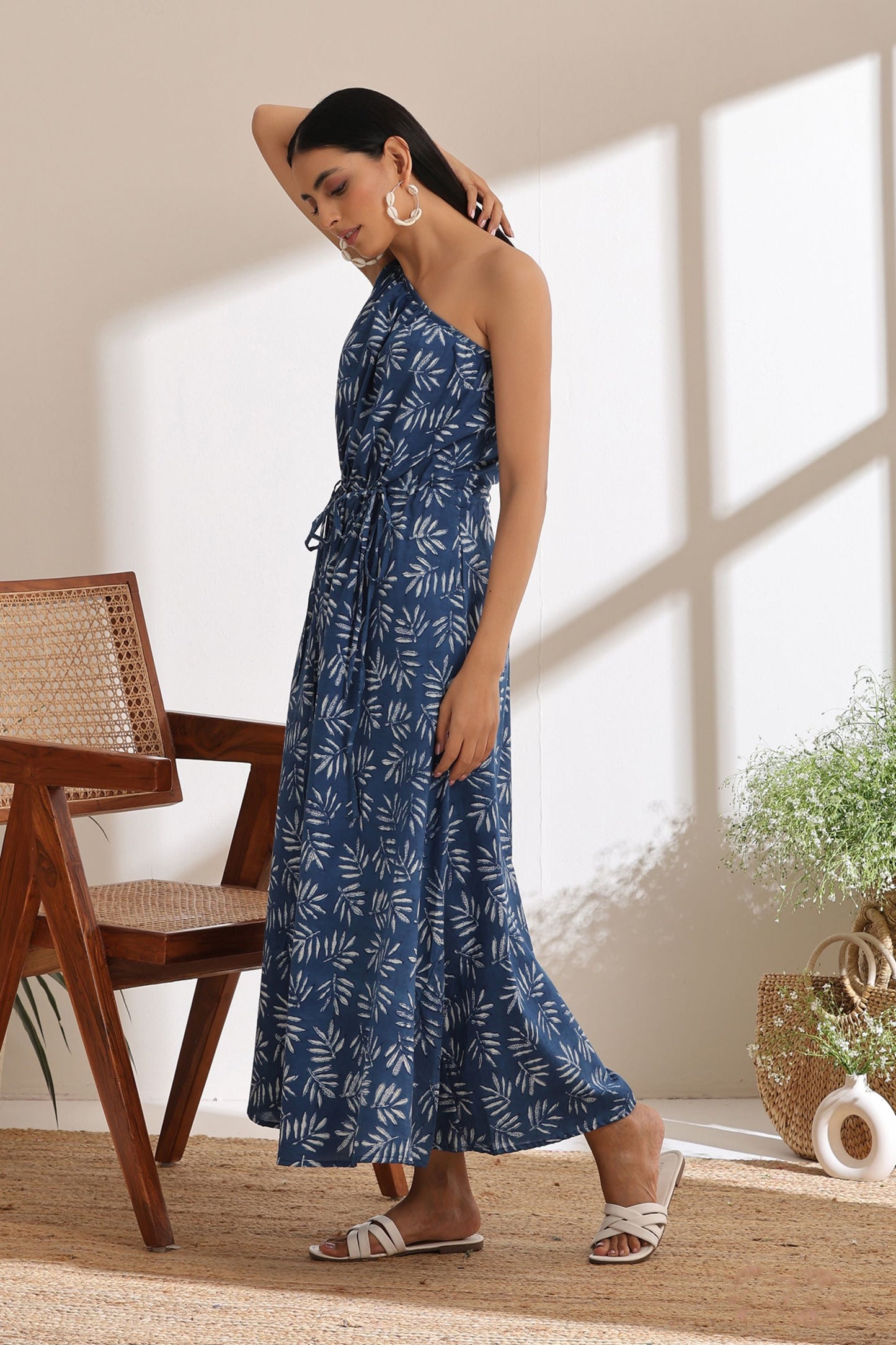 Murraya Samantha Indigo One Shoulder Dress