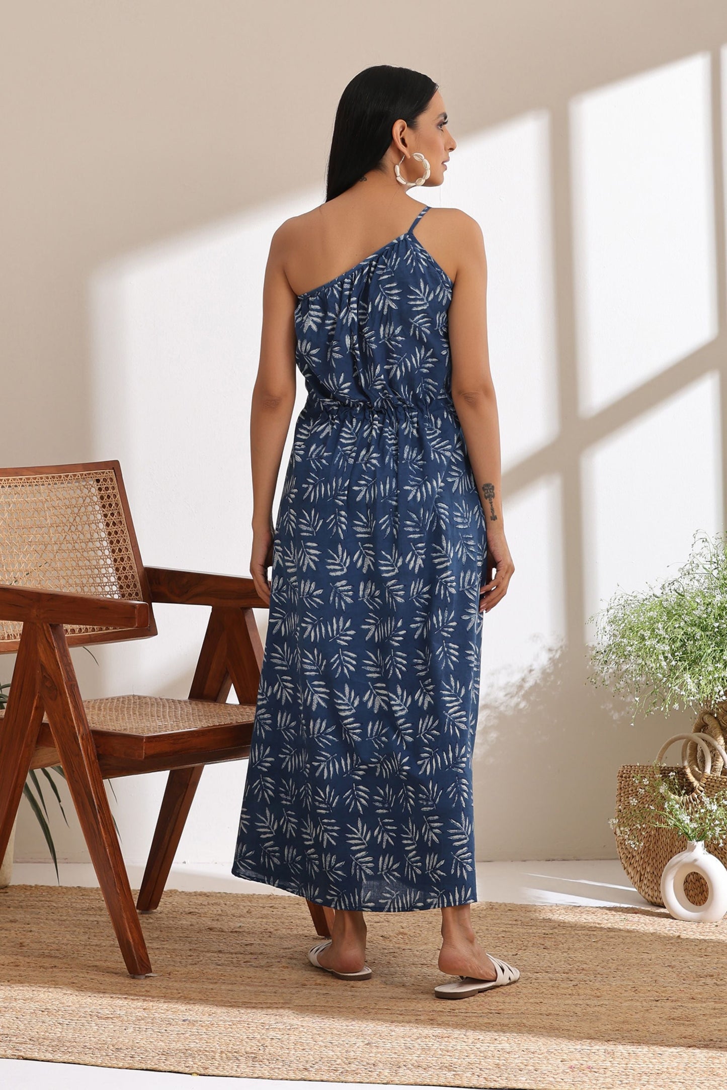 Murraya Samantha Indigo One Shoulder Dress
