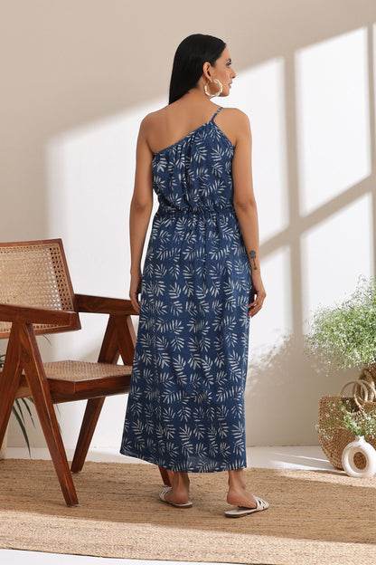 Murraya Samantha Indigo One Shoulder Dress