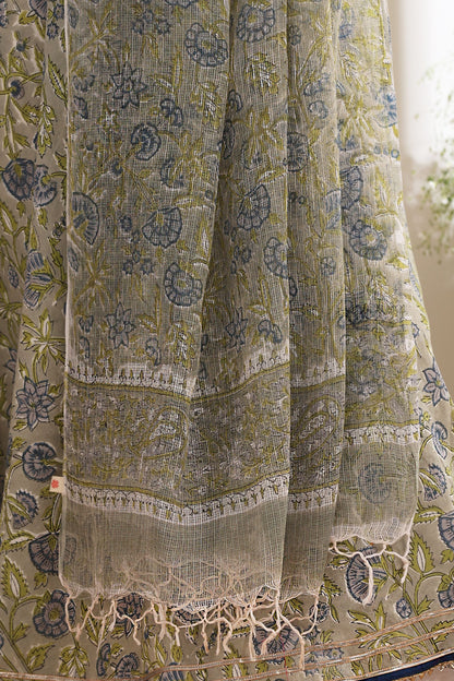 Murraya Fern Green Anarkali Set of 3