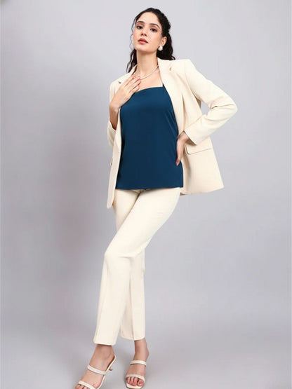 Powersutra Teal Green Square-Neck Camisole-Style It Solo Or Under A Blazer