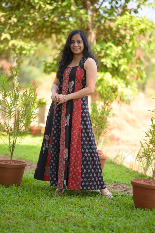 Cotton Ajrakh Dress Og