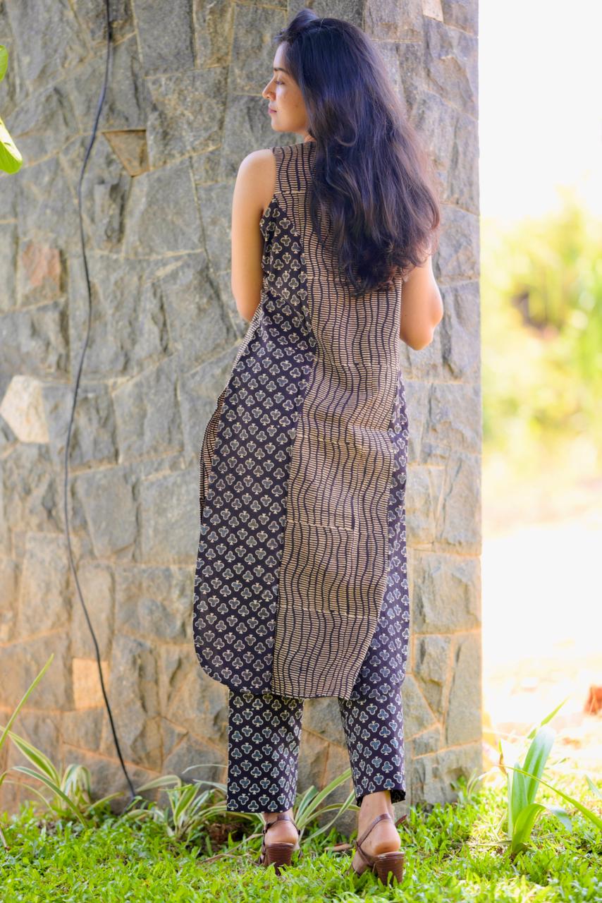 Cotton Ajrakh Co-ord Set Og