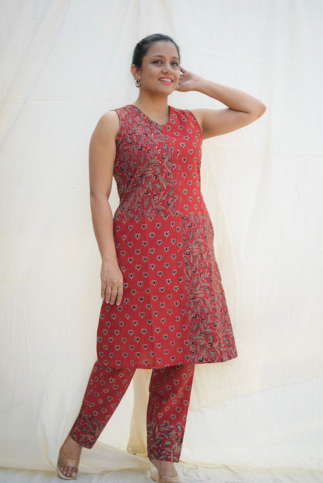 Cotton Ajrakh Co-ord Set Og