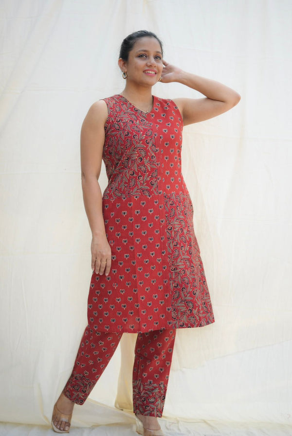 Cotton Ajrakh Co-ord Set Og