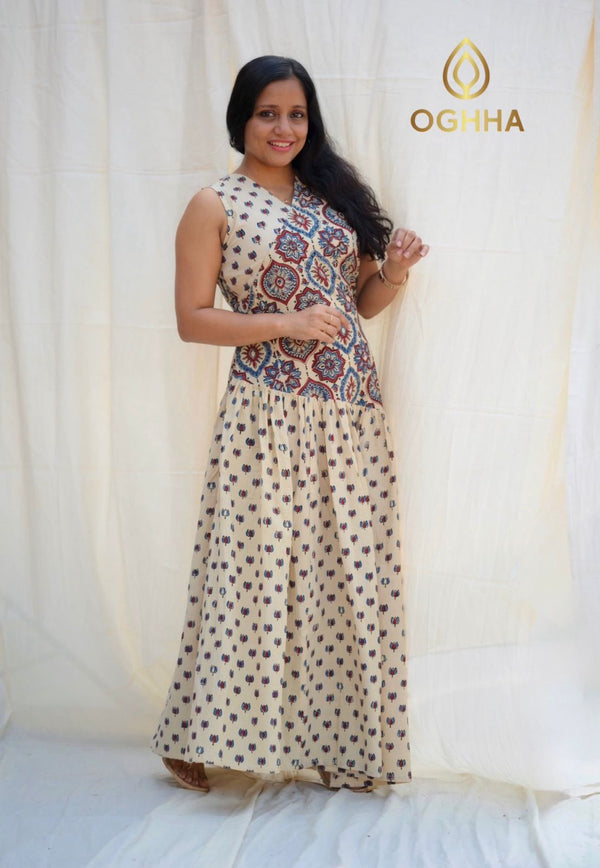 Cotton Ajrakh Dress Og