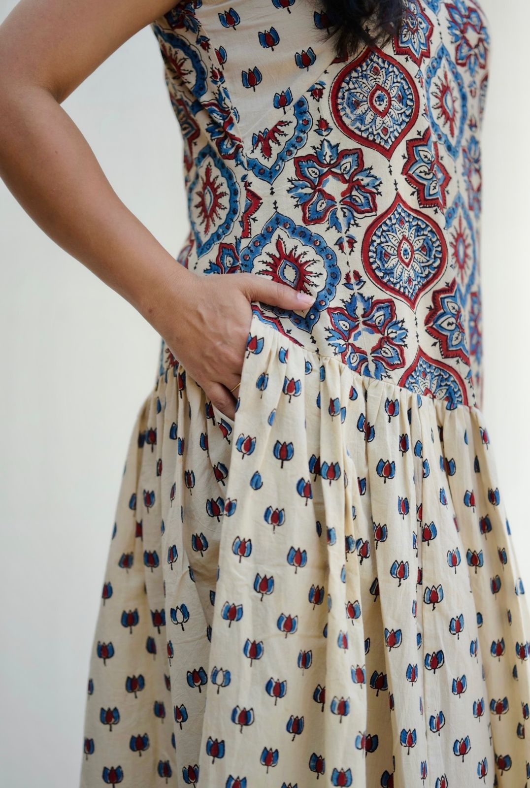 Cotton Ajrakh Dress Og
