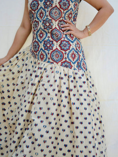 Cotton Ajrakh Dress Og