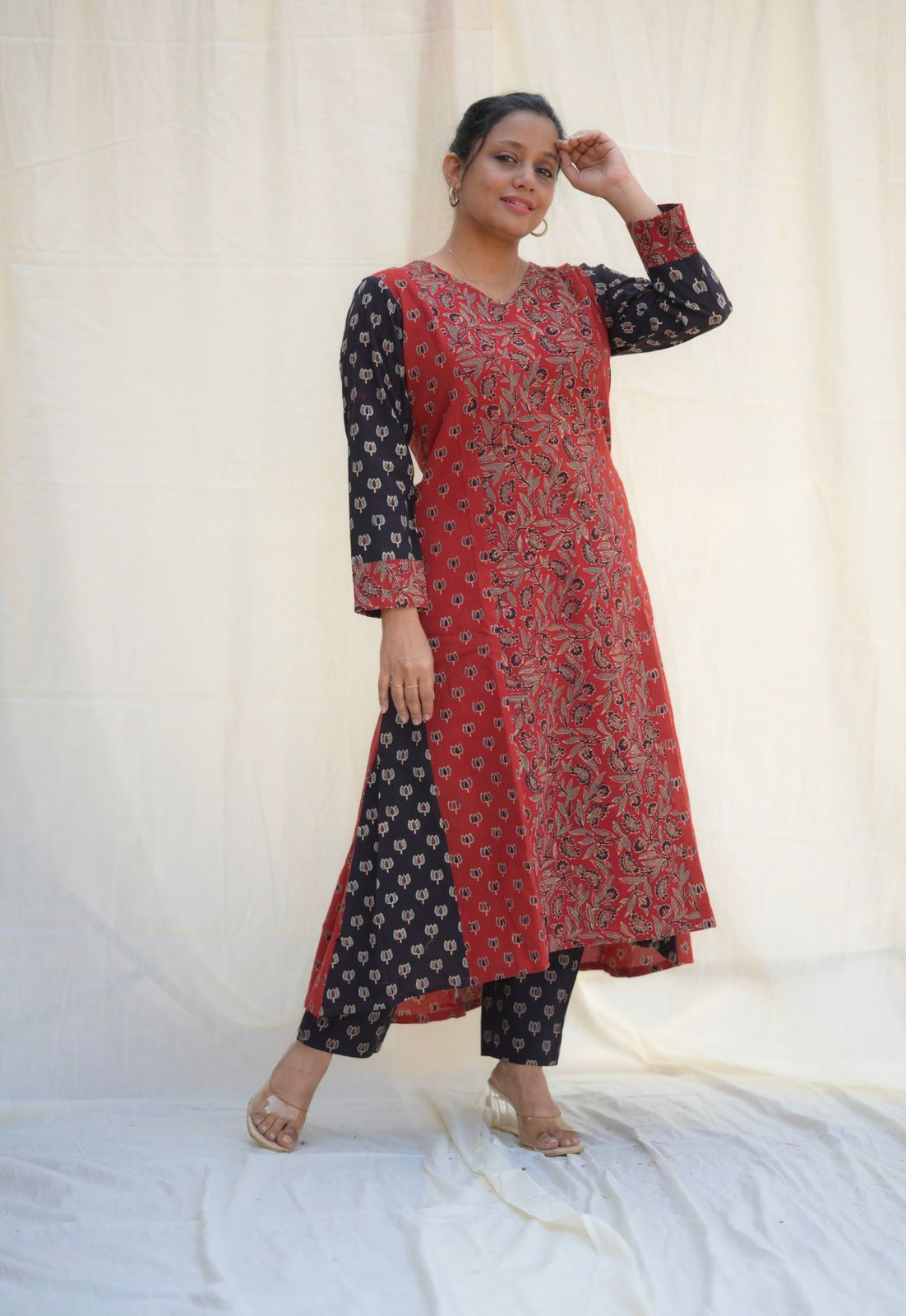 Cotton Ajrakh Co-ord Set Og