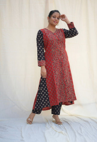 Cotton Ajrakh Co-ord Set Og