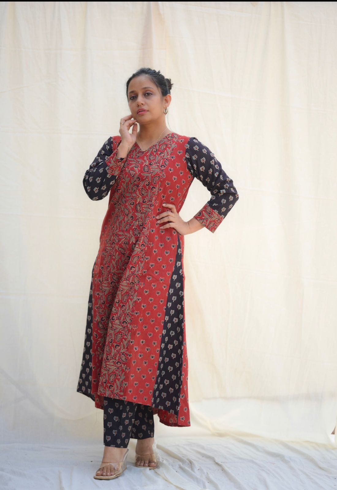 Cotton Ajrakh Co-ord Set Og