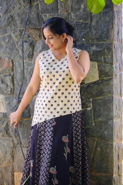 Cotton Ajrakh Dress Og