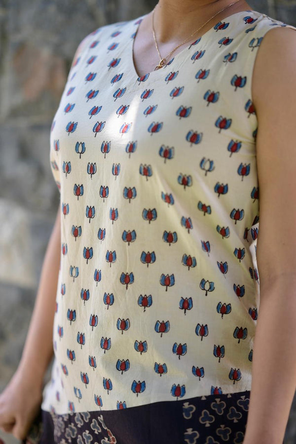 Cotton Ajrakh Dress Og