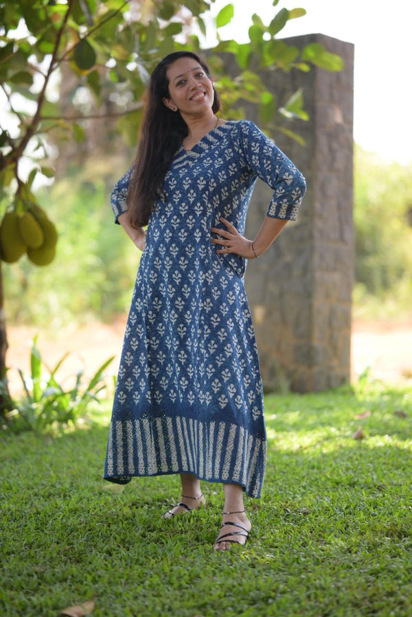 Cotton Hakoba A-Line Dress Og