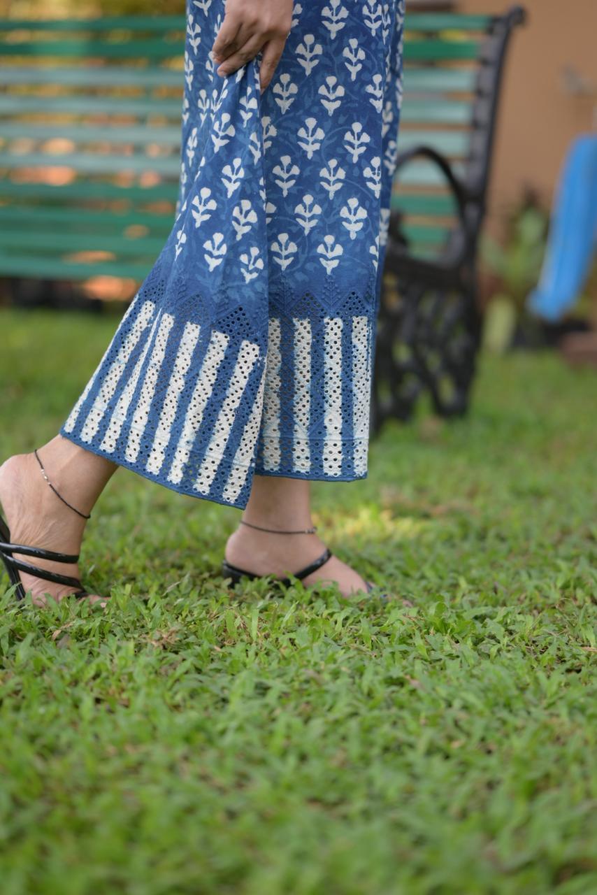 Cotton Hakoba A-Line Dress Og