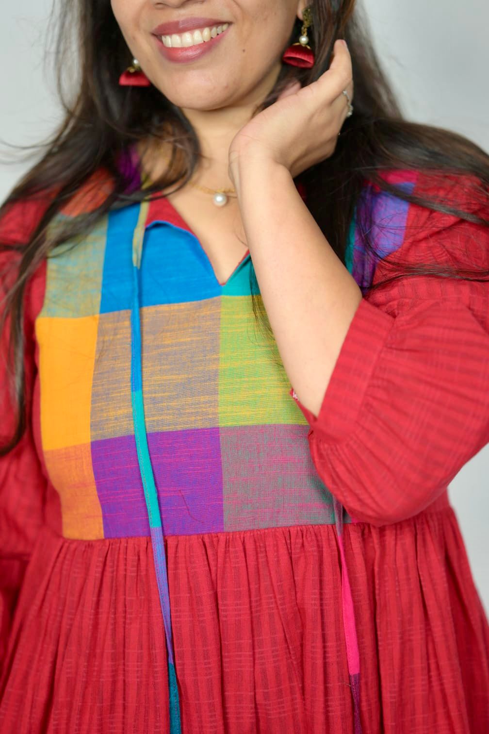 Cotton A-Line Dress Og