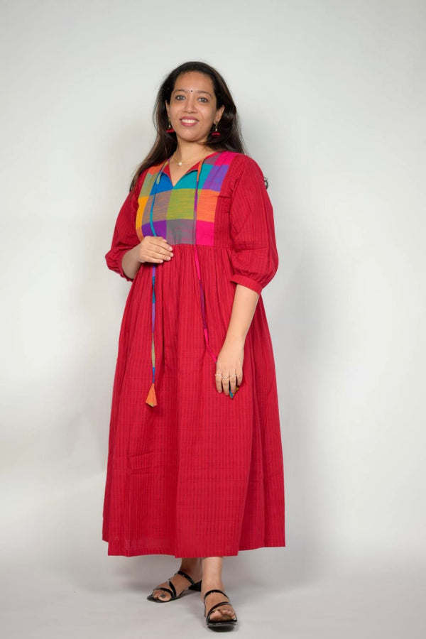 Cotton A-Line Dress Og